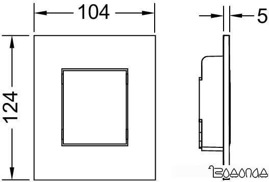 Панель смыва Tece Now 9242403 (черный)