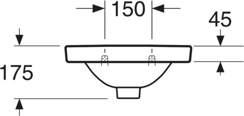 Умывальник Gustavsberg Nautic 5540 40x27.5 [55409R01]