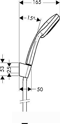 Душевой гарнитур Hansgrohe Croma 100 Vario/Porter'S (27594000) фото 2