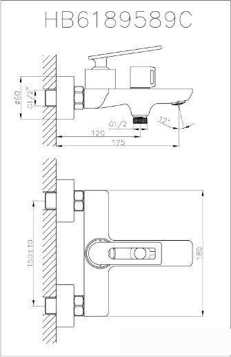 Смеситель Haiba HB60589 (хром)