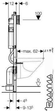 Инсталляция для унитаза Geberit Duofix UP 320 [111.300.00.5]