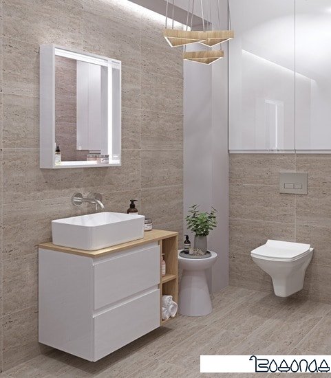 Cersanit Тумба Moduo 80 SZ-MOD80-BL/Wh под умывальник