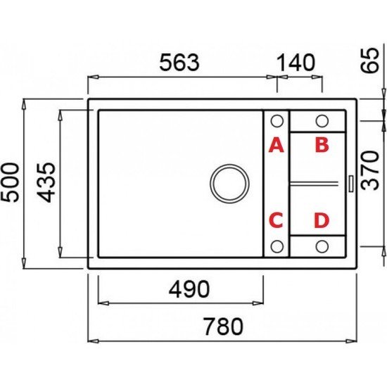 Кухонная мойка Elleci Unico 310 Black K86