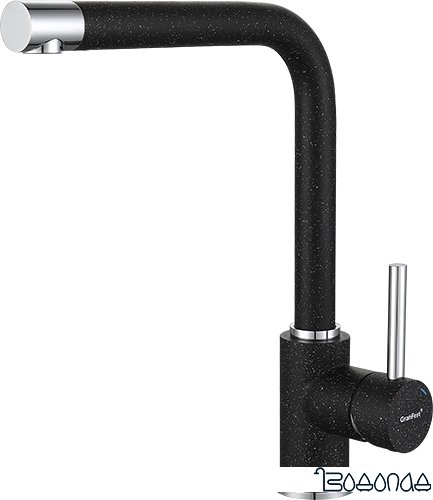 Смеситель GranFest Мрамор 3651 (черный)