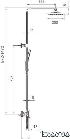 Душевая система Gappo G2495-6