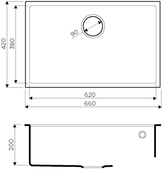Кухонная мойка Omoikiri Tedori 66-U EV (эверест)