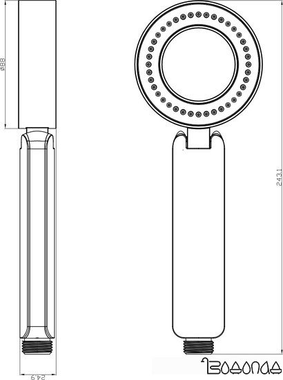 Душевая лейка Lemark LM8115C