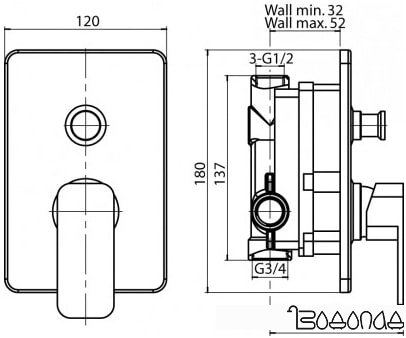 Смеситель Valvex Loft Black 2455970