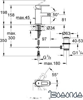 Смеситель Grohe Quadra 32636000 фото 2