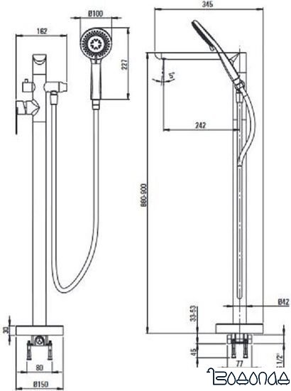 Смеситель Deante Alpinia BGA_Z17M