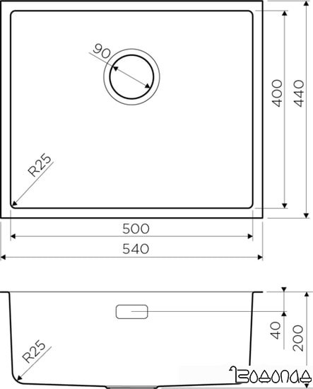 Кухонная мойка Omoikiri Tadzava 54-U-IN фото 4