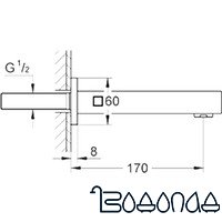 Излив Grohe Universal Cube 13303000