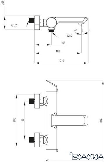 Смеситель Deante Arnika BQA N11M