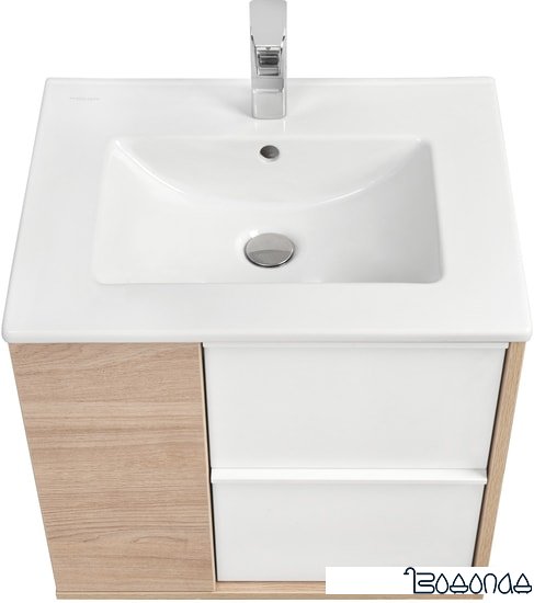 Акватон Тумба под умывальник Бостон 60 1A240001BN010 (белый/дуб эврика)