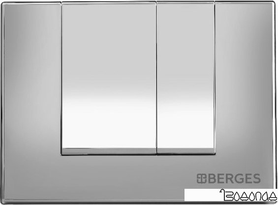 Панель смыва Berges Wasserhaus Novum S2 (матовый хром)