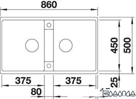 Кухонная мойка Blanco Zia 9 (шампань) 516680 Кухонная мойка Blanco Zia 9 (шампань) 516680