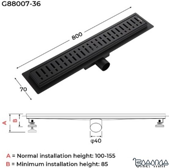 Трап/канал Gappo G88007-36 фото 1
