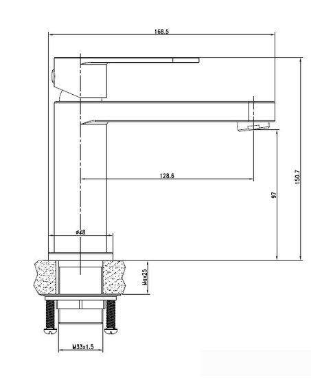 Смеситель Cersanit Elio A63044