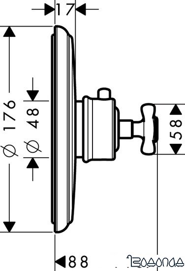 Смеситель Axor Montreux 16810000