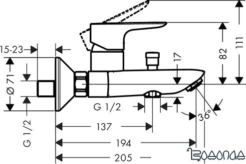 Смеситель Hansgrohe Talis E 71740000 (хром)