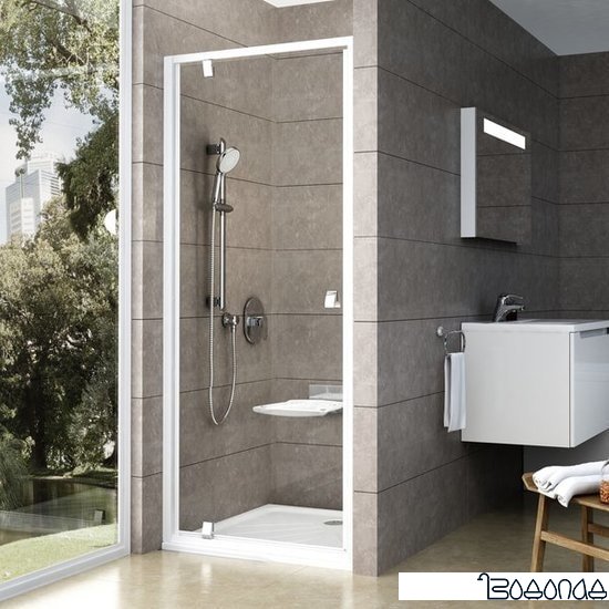 Душевая дверь Ravak Pivot PDOP1-90 (черный/прозрачный)