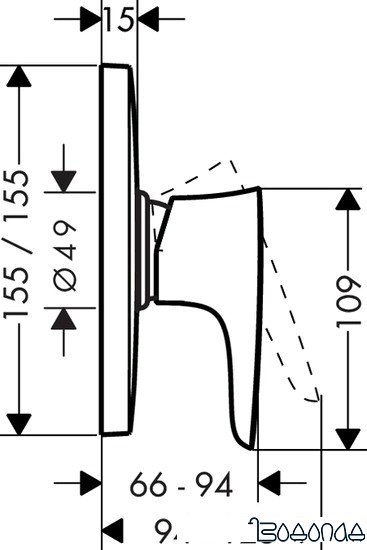 Смеситель Hansgrohe PuraVida 15665000