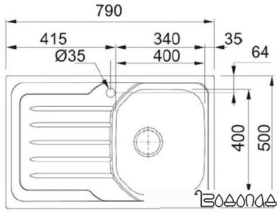Кухонная мойка Franke OLN 611-79