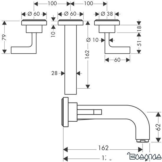 Смеситель Axor Citterio 39315000
