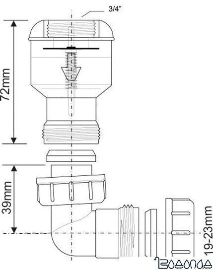 Сифон McAlpine Tunvalve