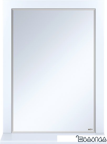 Мебель для ванных комнат Misty Зеркало Сахара-60 в раме белое