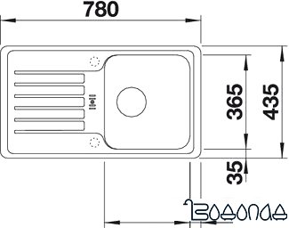 Кухонная мойка Blanco Favos Mini (кофе) [518188]