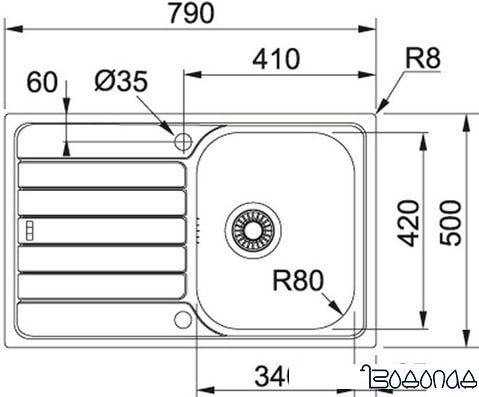 Кухонная мойка Franke SKX 611-79