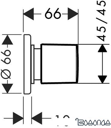 Вентиль Hansgrohe Metris 31677000 фото 2