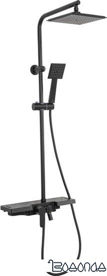 Душевая система Rea Bravo REA-P0636 (черный) фото 1
