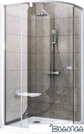 Душевой уголок Ravak Pivot PSKK3 100 (белый+белый/прозрачное) фото 1