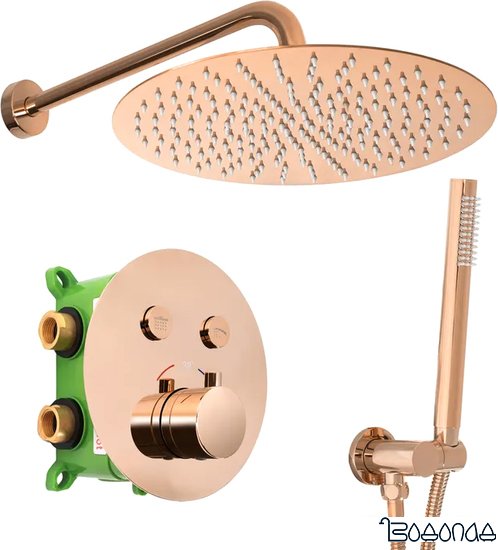 Душевая система Rea Lungo Miler Rose Gold REA-P6613