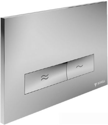 Панель смыва Schell Konkav (хром матовый) 031226499