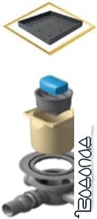 Трап/канал Pestan Confluo Standard Dry 3 Ceramic Gold