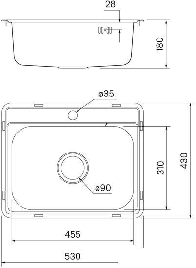 Кухонная мойка IDDIS Basic BAS53S0i77 фото 4 Кухонная мойка IDDIS Basic BAS53S0i77 фото 4