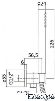 Душевой гарнитур Paffoni Master ZDUP094NO