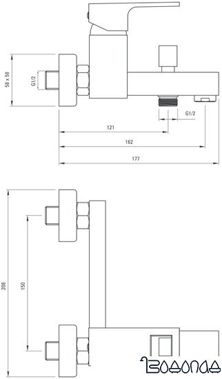 Смеситель Deante Anemon BCZ 010M (хром)