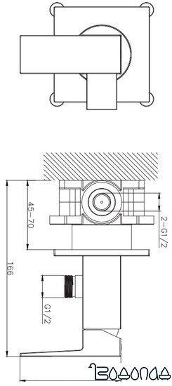 Гигиенический душ Omnires Fresh SYSFRBI2CR