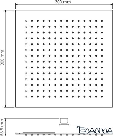 Верхний душ Wasserkraft A118