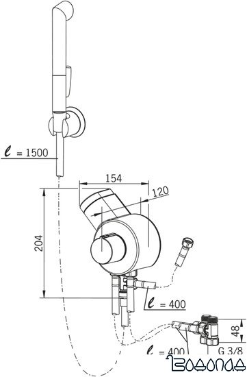 Душевой гарнитур Oras Optima 197095