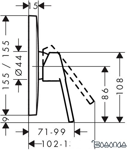 Смеситель Hansgrohe Logis Loop 71267000