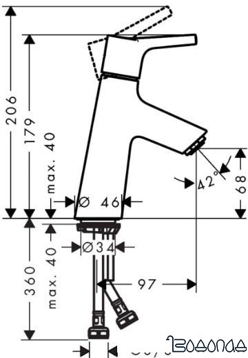 Смеситель Hansgrohe Talis S 72011000 (хром) фото 4