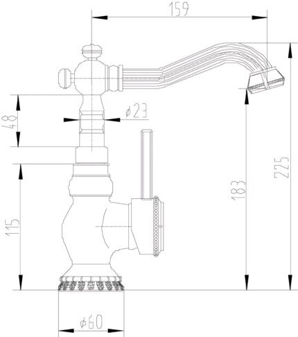 Смеситель ZorG A 309U-BR фото 2
