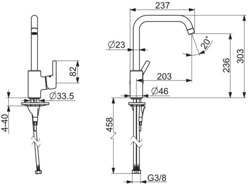 Смеситель Oras Saga Style 3931FH фото 2