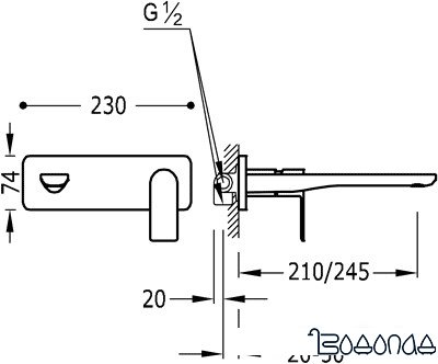 Смеситель Tres 20020003