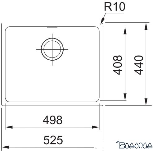 Кухонная мойка Franke Sirius SID 110-50 (серый) фото 2